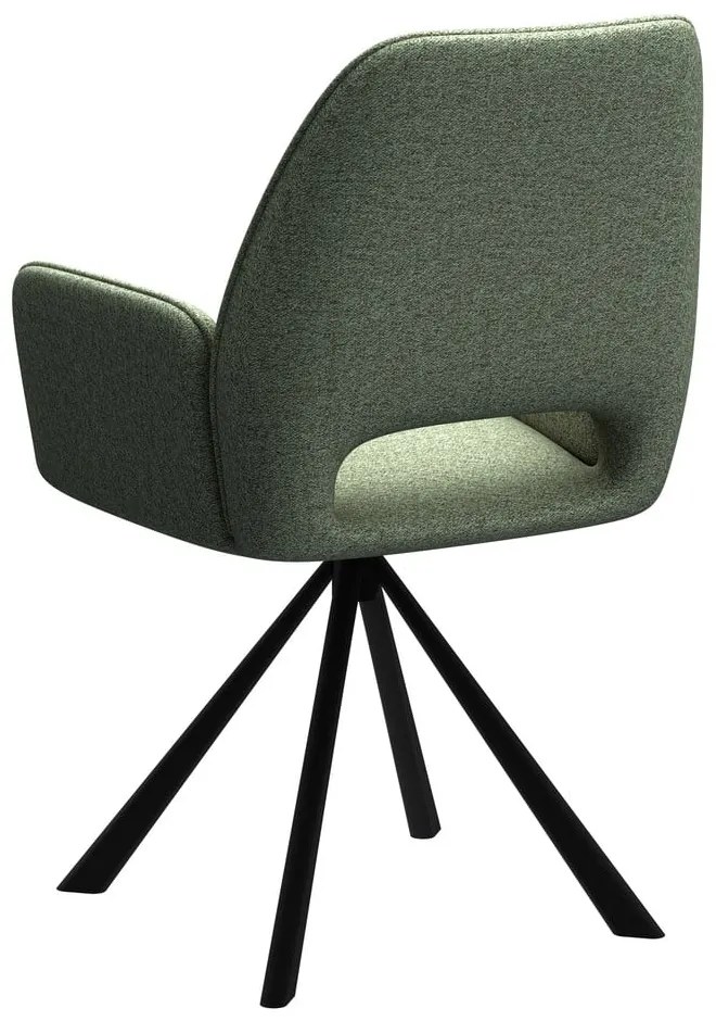 Тъмнозелен трапезен стол с подлакътници Graham – Actona