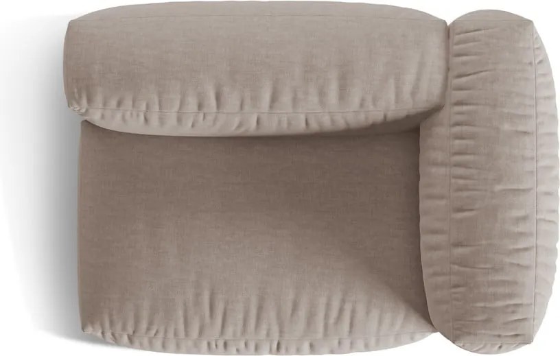 Бежов модул за диван (десен ъгъл) Martina – Micadoni Home