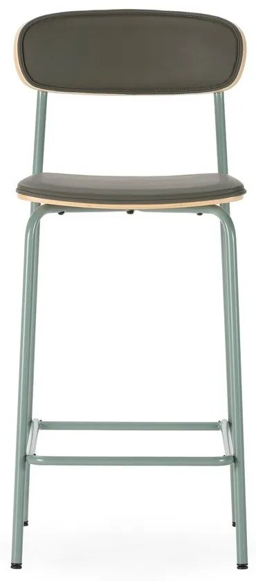 Тъмнозелени тапицирани бар столове в комплект 2 бр. (височина на седалката 65,5 cm) Saula – Marckeric