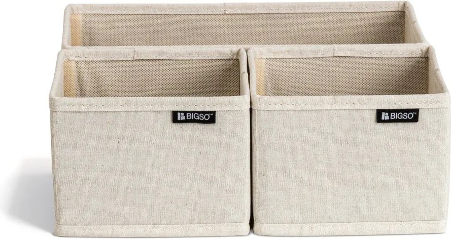 Текстилни органайзери за шкаф 3 бр. Soft Storage – Bigso