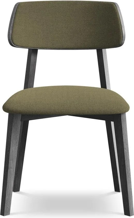 Зелен трапезен стол от масивна дървесина Niu – Makamii