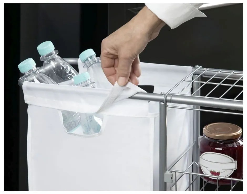 Универсален подвижен рафт с кошница , 28 л Slim - Wenko