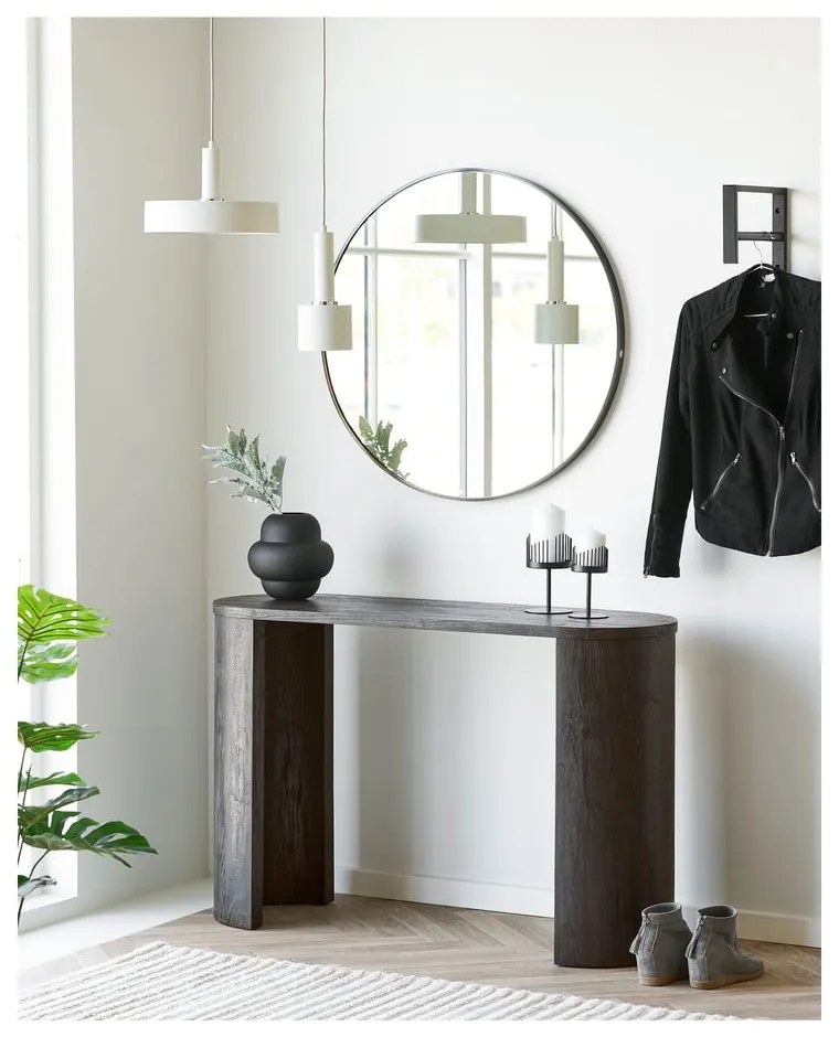 Черна стъклена ваза (височина 20 cm) Vera – House Nordic