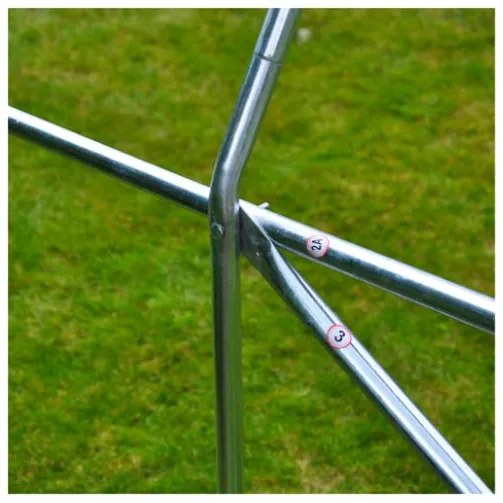 Оранжерия за градина БЯЛА 2x3м с UV защита PREMIUM