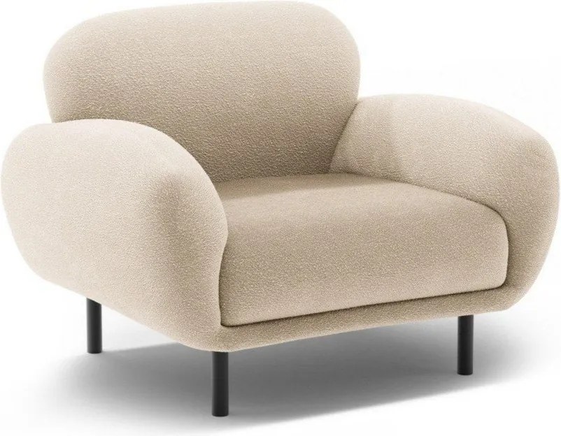 Бежово кресло от букле Poppy – Micadoni