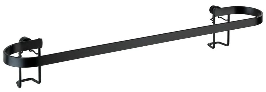 Черен стенен държач за кърпи Classic Plus - Wenko