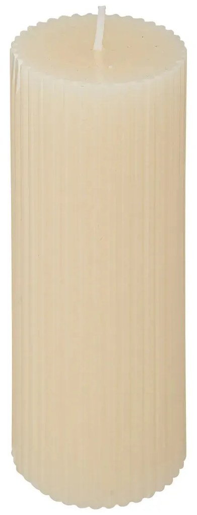 Свещ без аромат atmosphera Demi, Кръгла, 5x14 cm - Светлосив