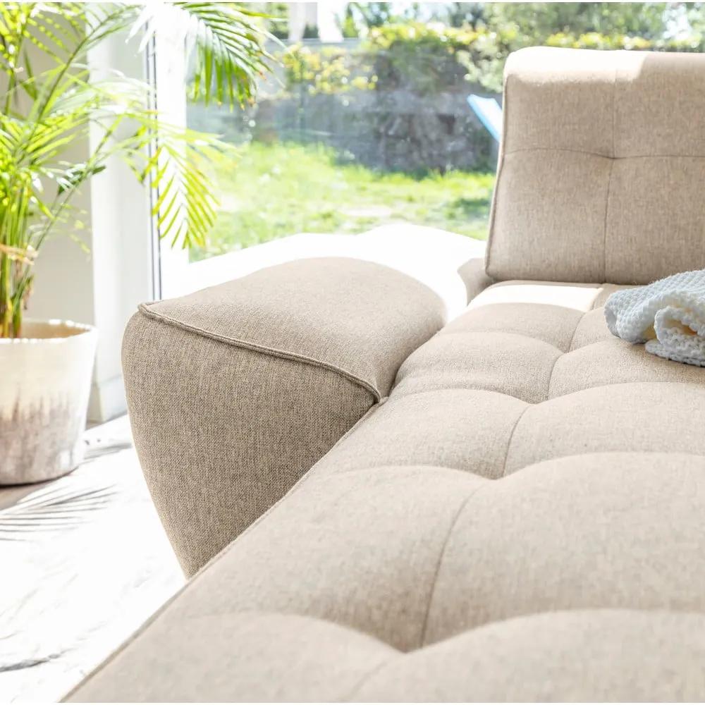Бежов разтегателен диван променлив ъглов диван Dazzling Daisy - Miuform