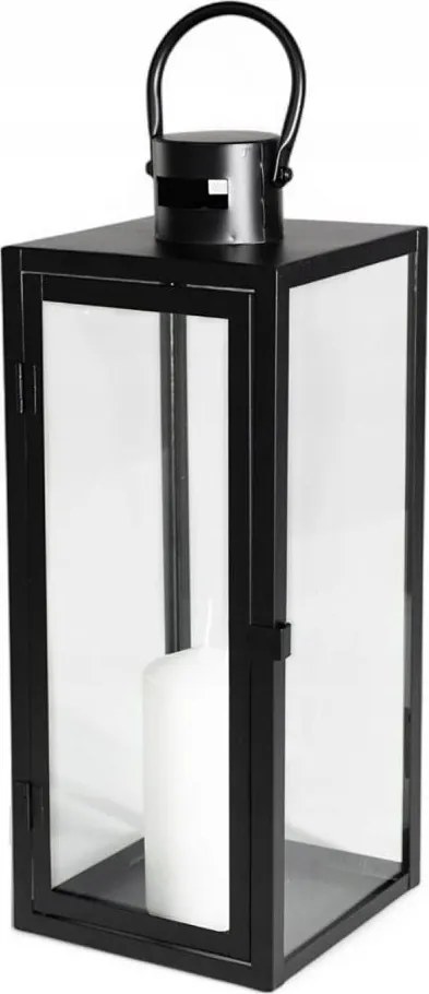 Декоративен фенер TOWER 29 см черен