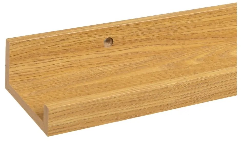 Рафт за картини от дъб в естествен цвят 60 cm - Casa Selección