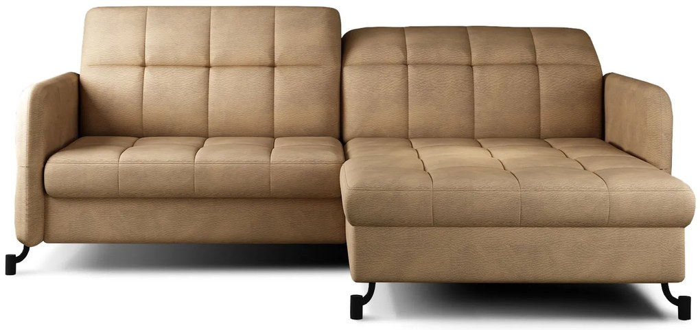 Ъглов диван Lorette-Brown Light-Right