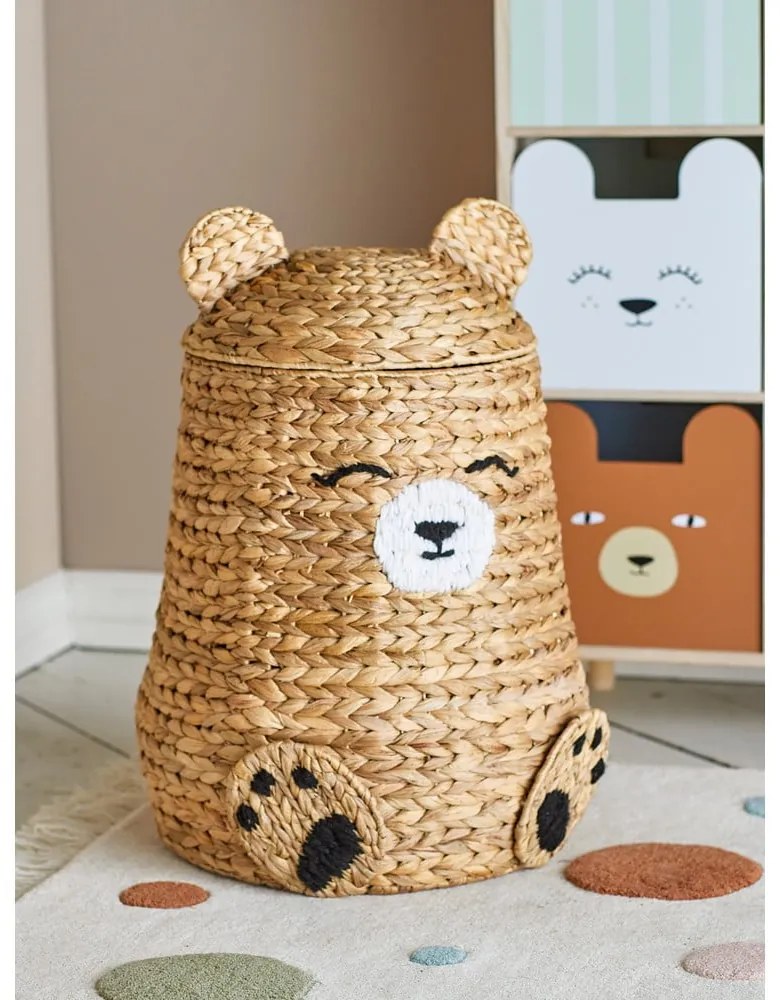 Детска кошница за играчки от воден зюмбюл в естествен цвят ø 40x57 cm Timone – Bloomingville Mini