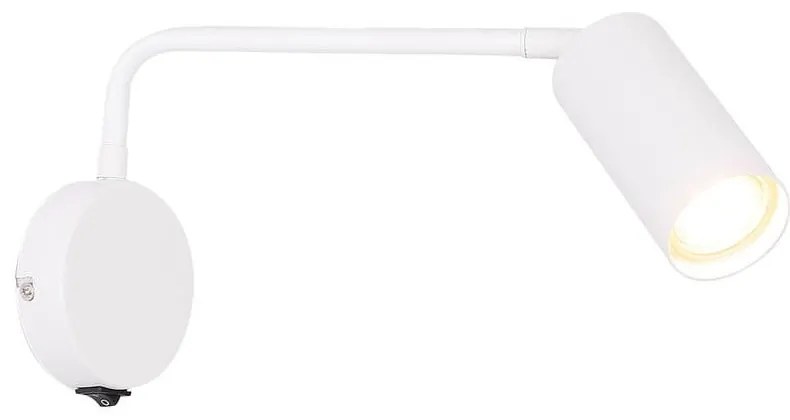 Бяла метална стенна лампа Tina - Candellux Lighting