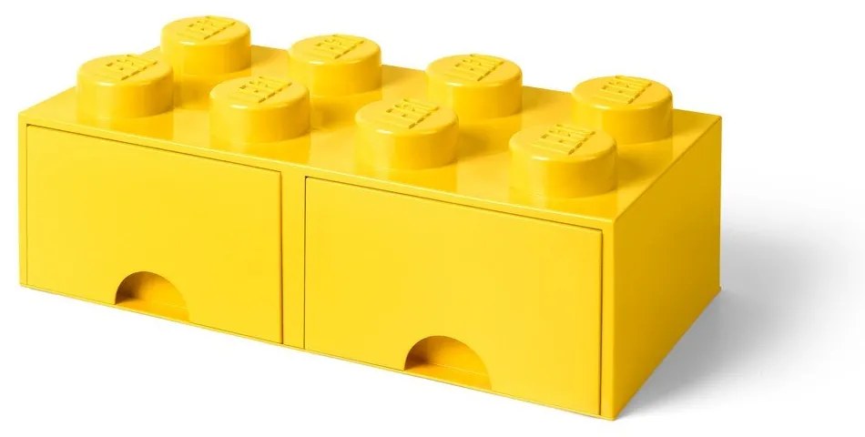 Жълта кутия за съхранение с две чекмеджета - LEGO®