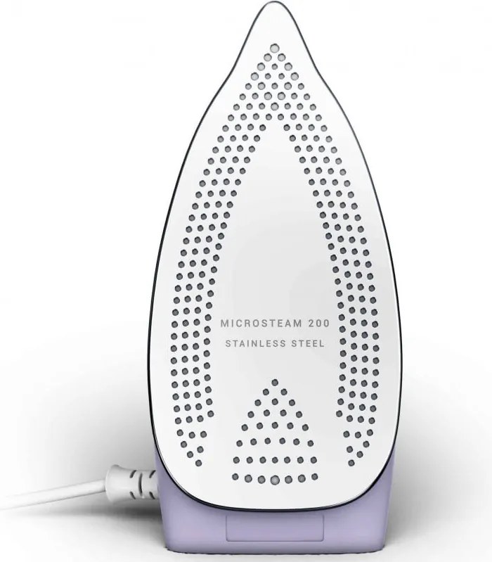 Ютия Tefal DB1612E0, 1000W, 70 мл, Dry&Steam, Вертикална пара, Microsteam 200, Бял/лилав