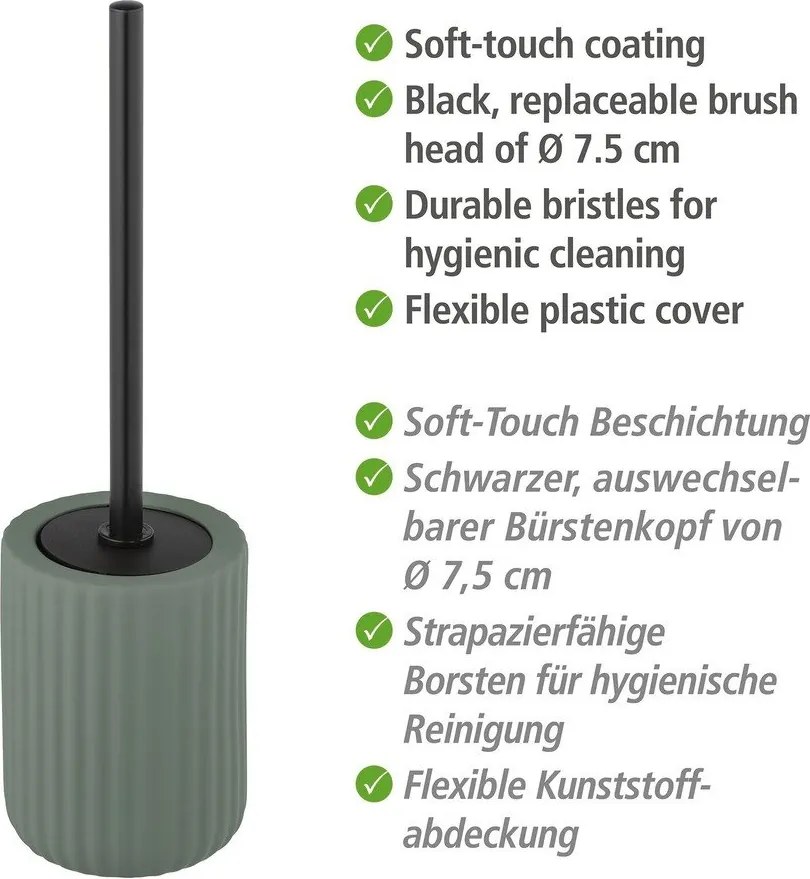 Зелена керамична четка за тоалетна Belluno - Wenko