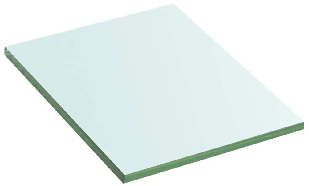 3051543 vidaXL Рафтове, 2 бр, панели прозрачно стъкло, 20x15 см