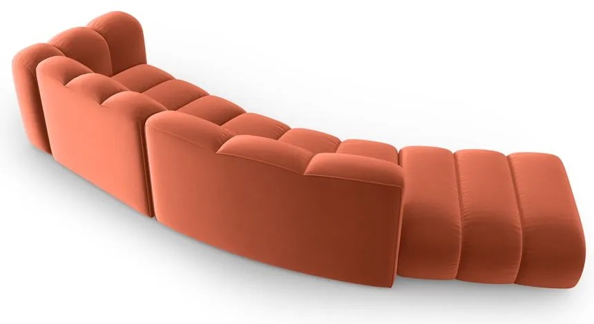 Розов ъглов диван (десен ъгъл) Lupine – Micadoni Home