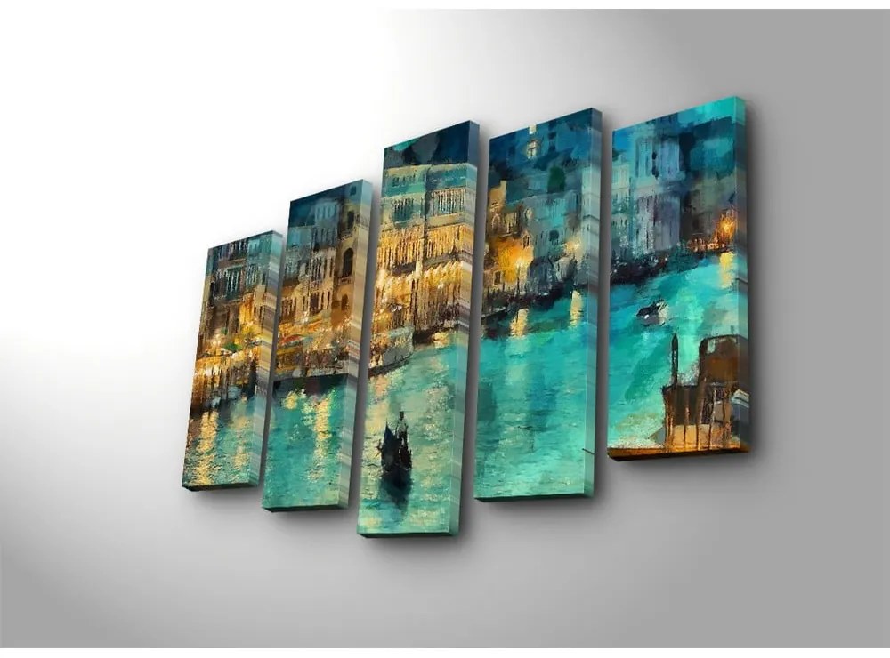 Картини в комплект от 5 бр. Venice - Wallity