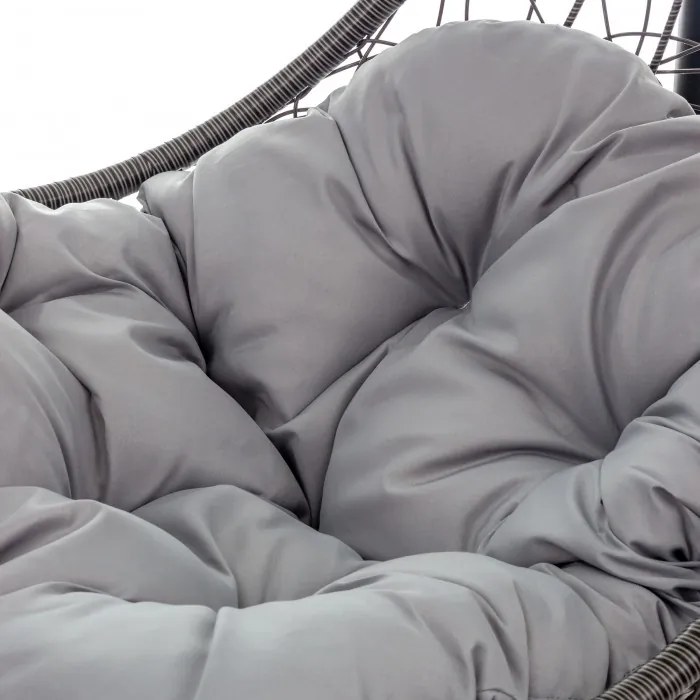 Черен висящ стол формата на сълза Madera