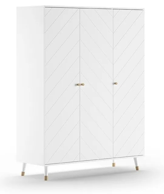 Бял детски гардероб 150x200 cm BILLY – Vipack