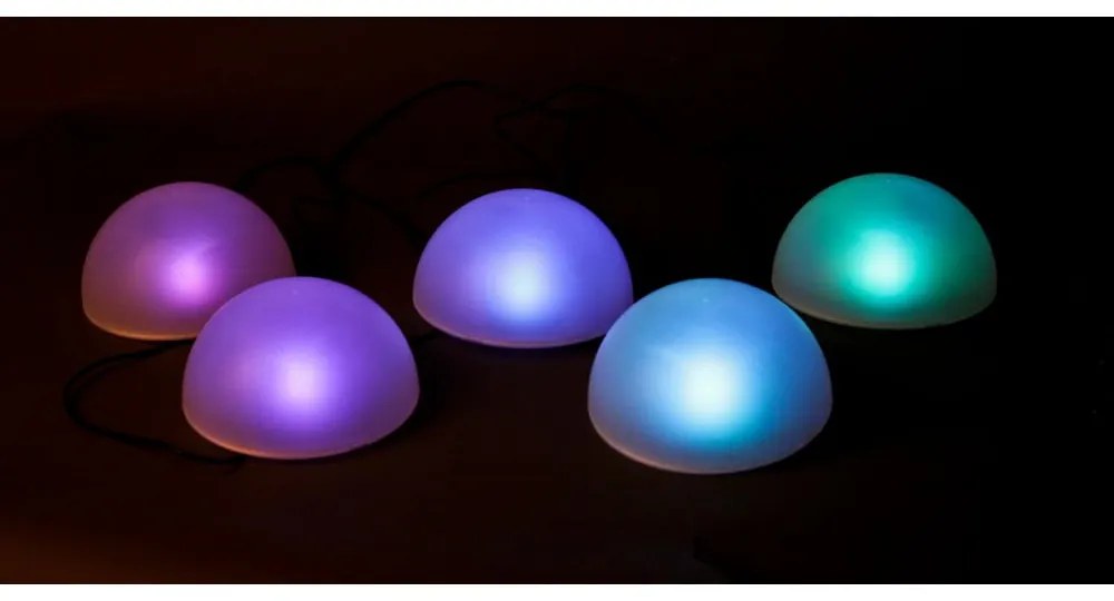 Външни осветителни тела в комплект от 5 бр. със соларен панел ø 15 cm – Garden Pleasure