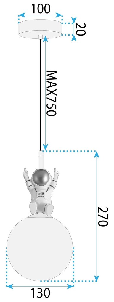 Лампа APP1805-1CP Cosmo