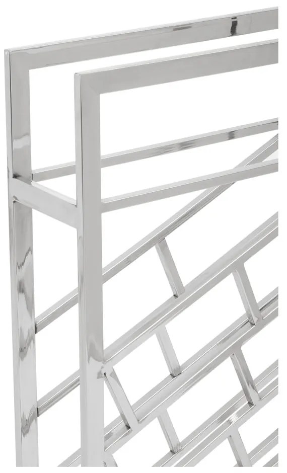 Метална стойка за вино в лъскаво сребро за 24 бутилки Barolo - Premier Housewares