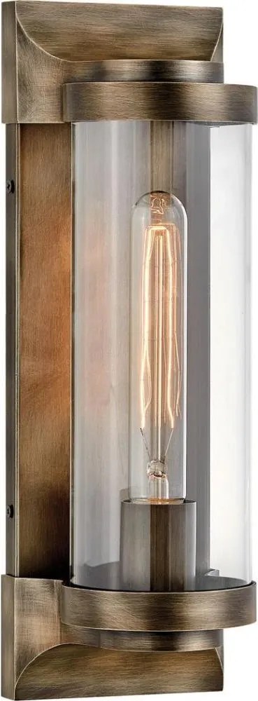 Quintiesse QN-PEARSON-M-BU - Външна стенна лампа PEARSON M 1xE27/60W/230V IP44 бронзов