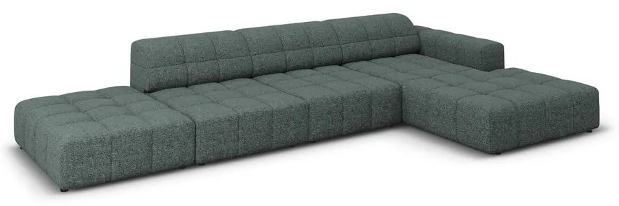 Тюркоазен ъглов диван (десен ъгъл) Chicago - Cosmopolitan Design