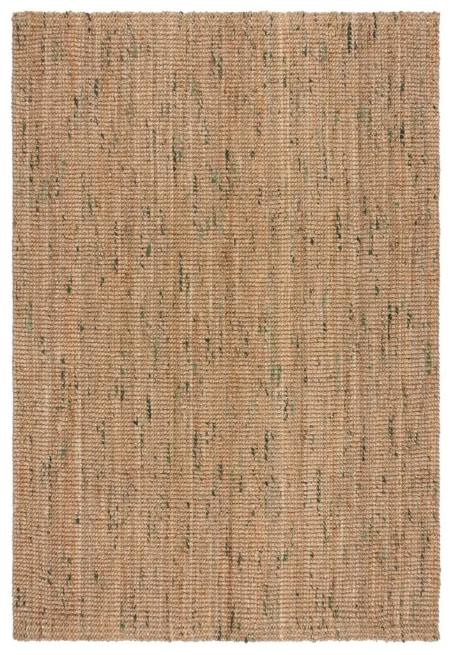 Зелено-естествен двустранен ръчно изработен ютен килим 200x290 cm Jute Boucle Green – Flair Rugs