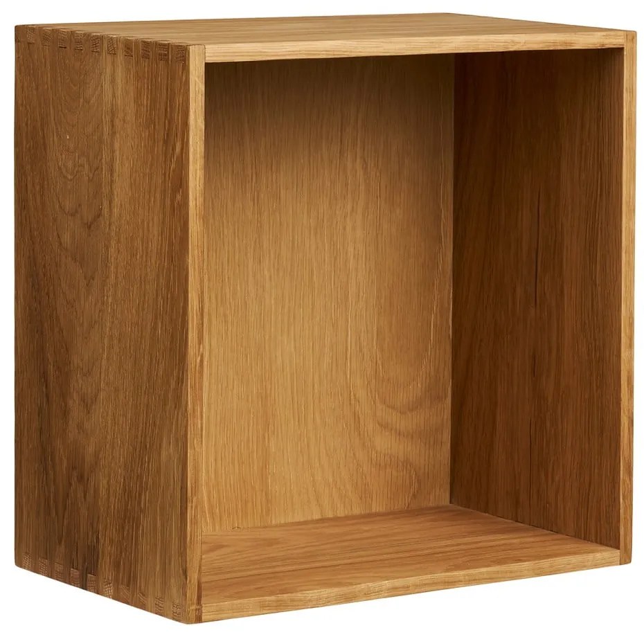 На няколко нива стенен рафт от масивен дъб в естествен цвят 18 cm Townsville – House Nordic