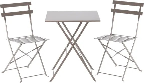 Сгъваем градински комплект, балконски комплект - маса + два стола Син