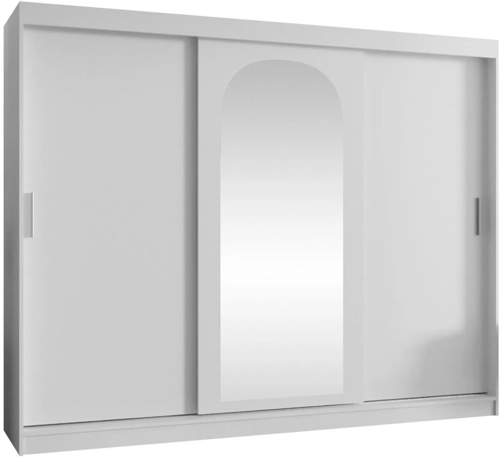 Гардероб Selfie 250 плъзгащ-Бяло