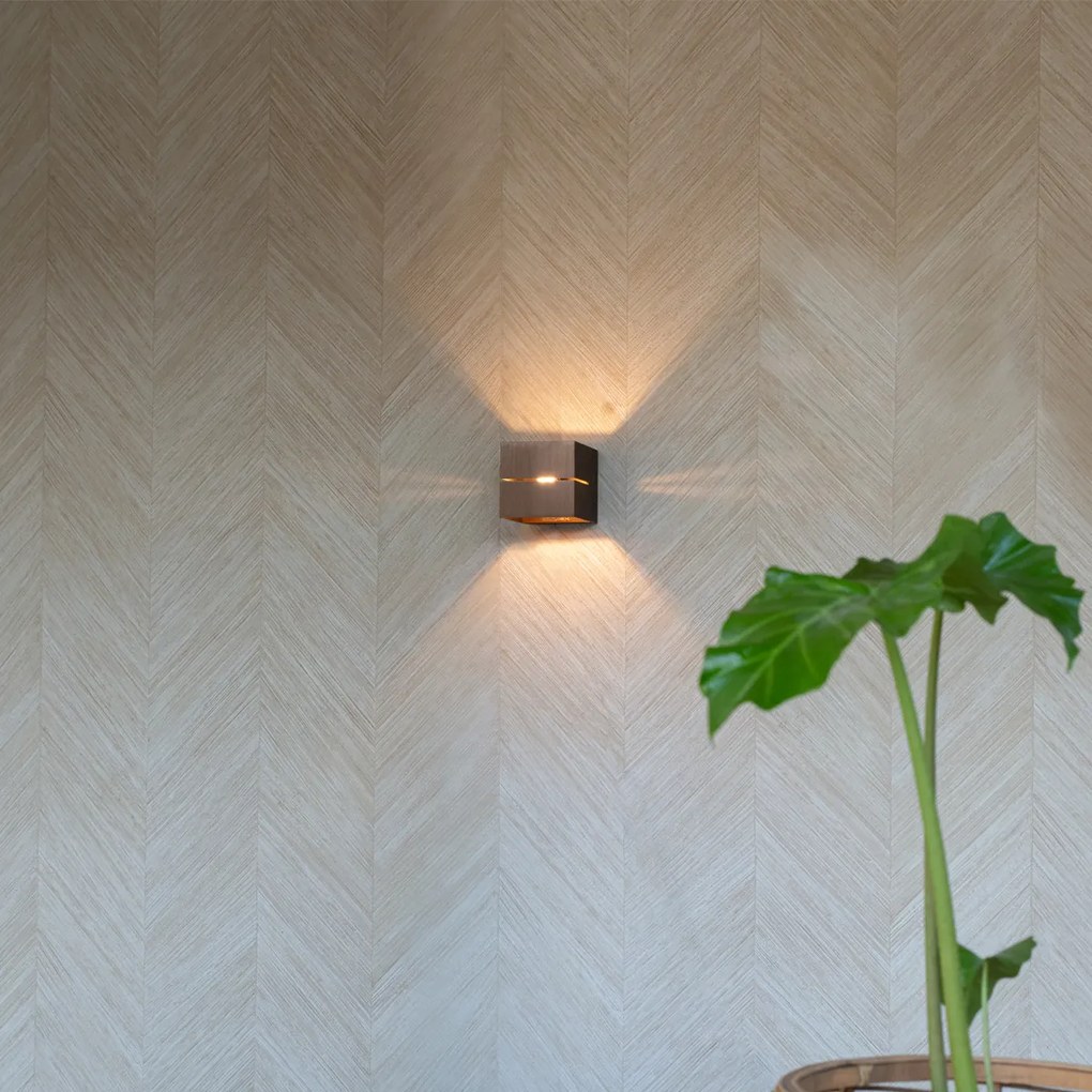 Комплект от 2 интелигентни стенни лампи тъмно бронз 9.7 см с WiFi G9 - Transfer Groove