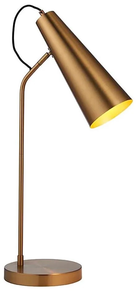 Endon 107527 - Настолна лампа KARNA 1xE27/10W/230V месинг