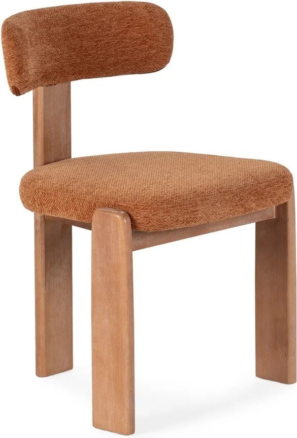 Тапицирани трапезни столове в комплект 2 бр. в тухлен цвят Nadia – MOME