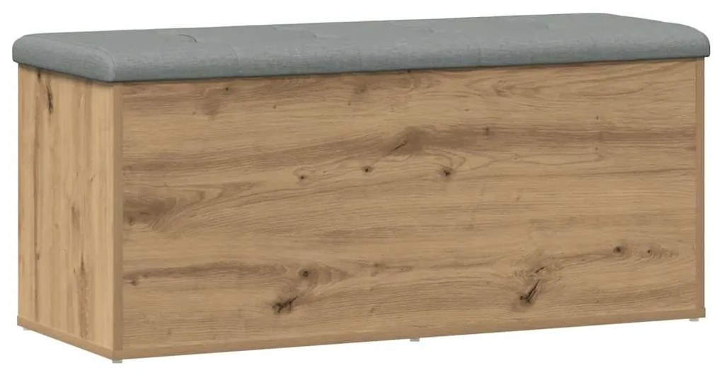 857620 vidaXL Пейка за съхранение, занаятчийски дъб, 102x42x45 см, инженерно дърво