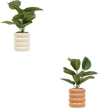 Изкуствено растение atmosphera Poolside Strelitzia , 45 cm, Керамика, Асорти