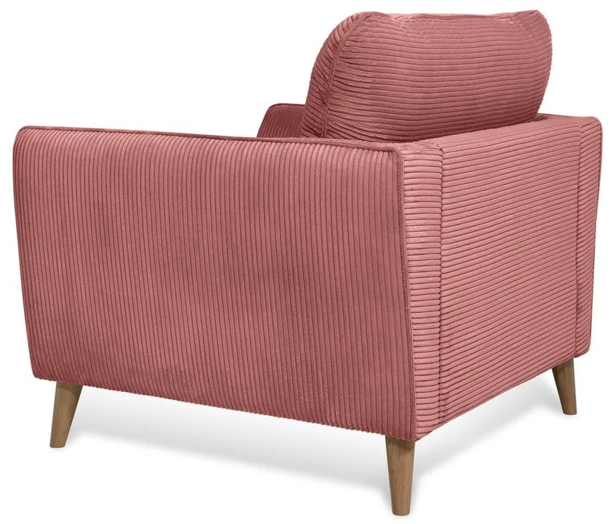Розово кресло от рипсено кадифе Paris – Scandic