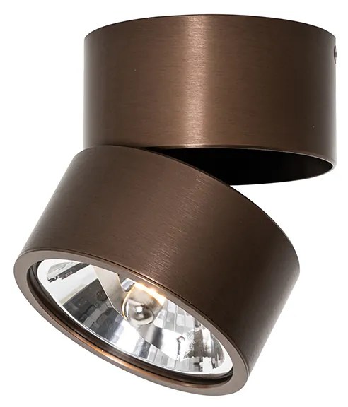 Модерен прожектор тъмно бронз кръгъл регулируем - Go Nine
