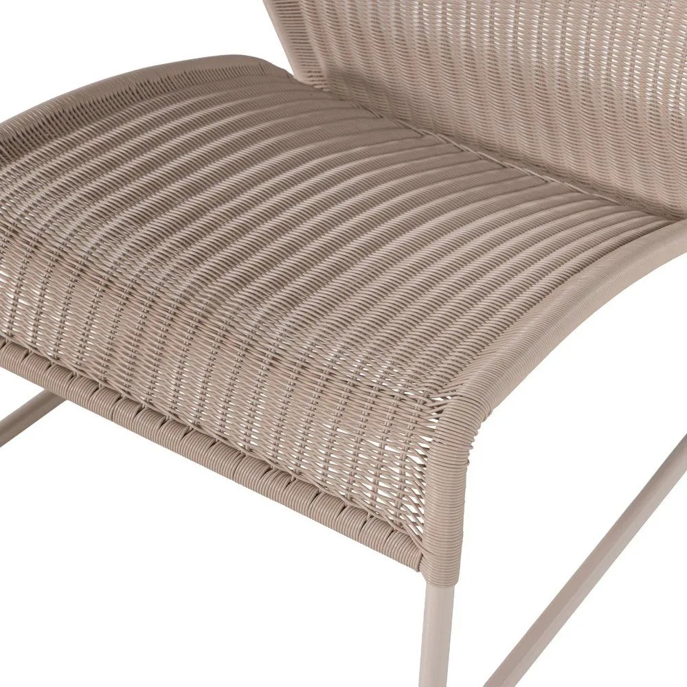 Бежов градински стол от изкуствен ратан West – WOOOD