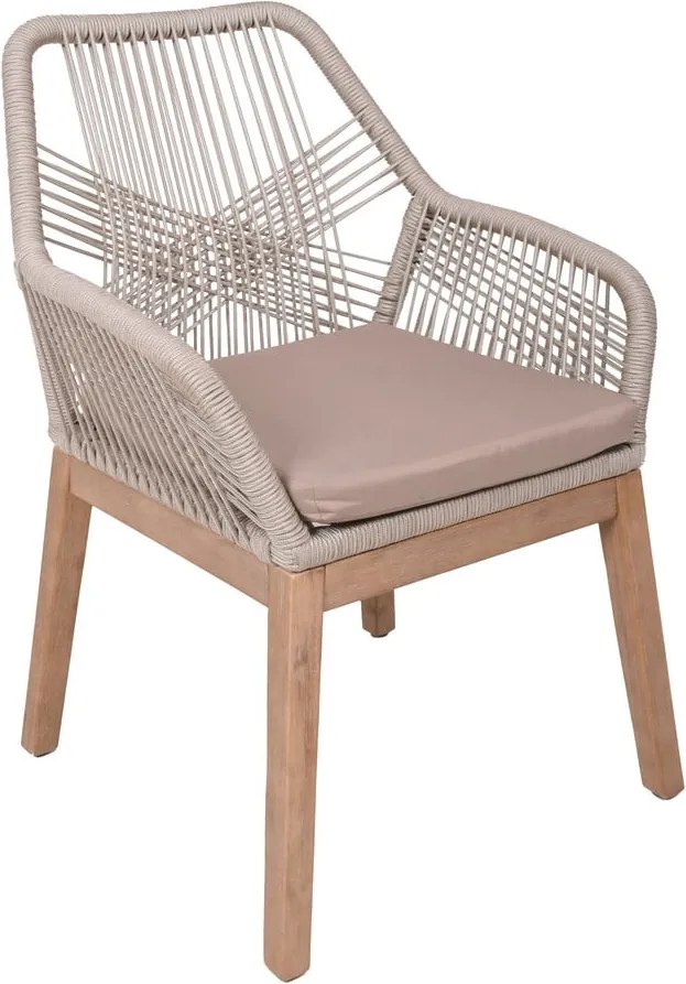 Бежов градински стол от масивно дърво Pomona – Garden Pleasure