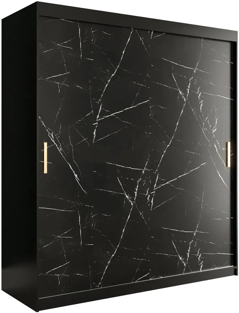 Гардероб Marmur 180-Black marble