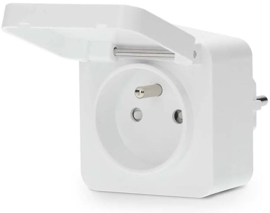 Nedis ZBPO130EWT - Умен контакт Smartlife 3680W/230V/Тип E/16A Wi-Fi Tuya IP44