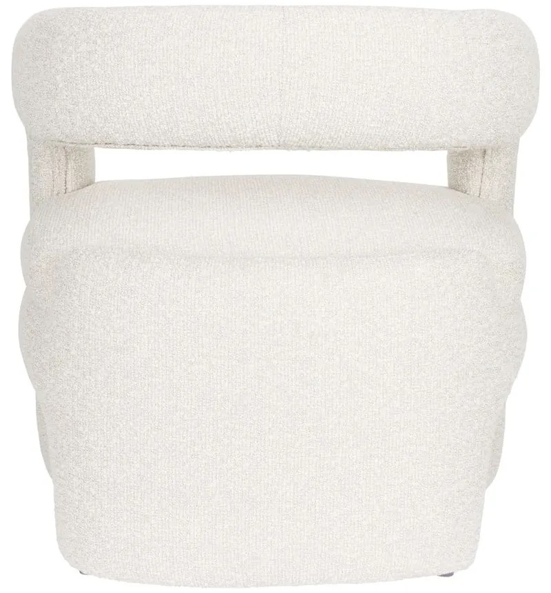 Бяло кресло от букле Nova – White Label