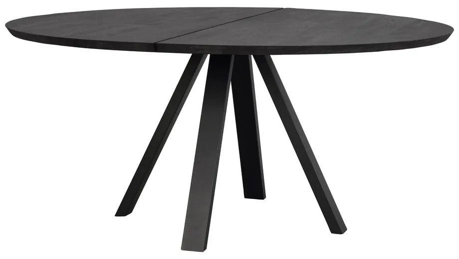 Кръгла маса за хранене с дъбов плот 150x150 cm Carradale - Rowico