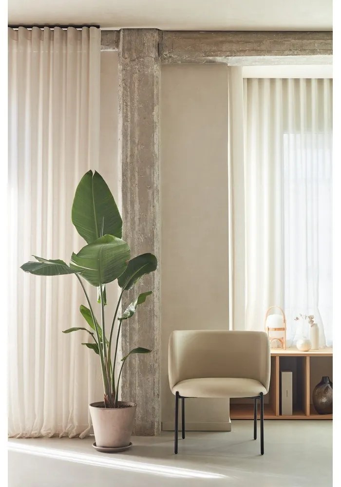 Бял фотьойл от изкуствена кожа Mogi - Teulat