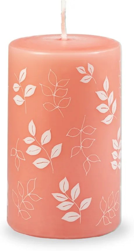 Оранжево-розова свещ, време за горене 40 ч. Pure Beauty - Unipar
