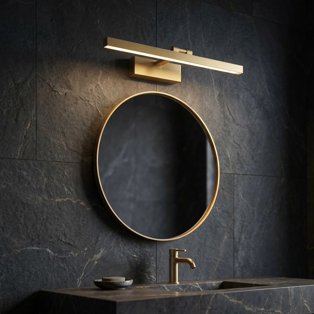 Stenen LED aplik za banya APP1864-1W 60 cm BRUSH GOLD